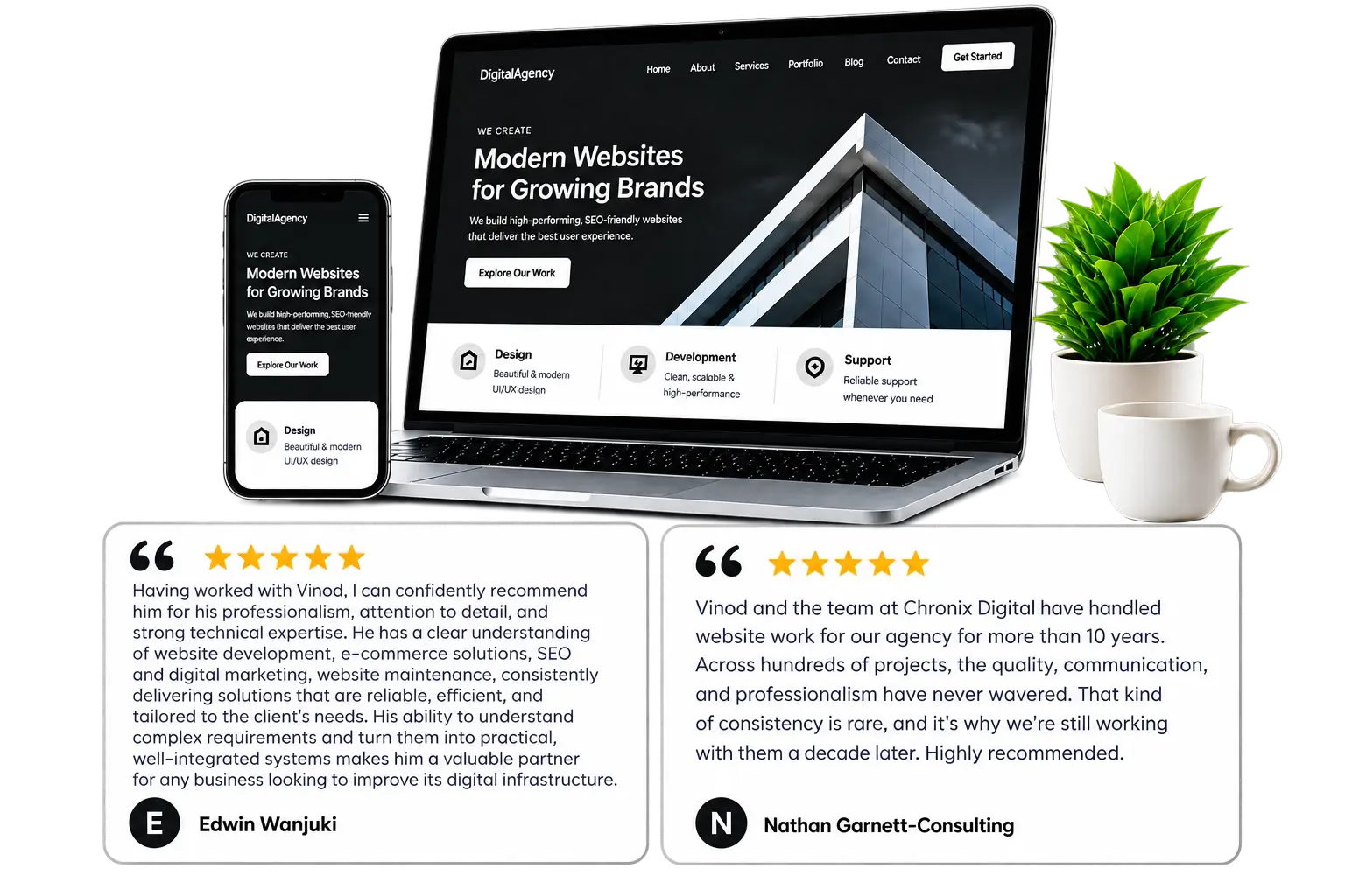 Modern website development