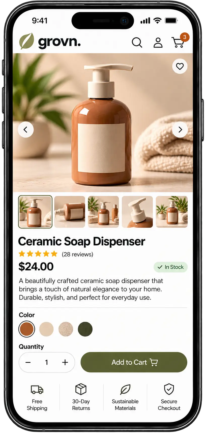 shopify product page