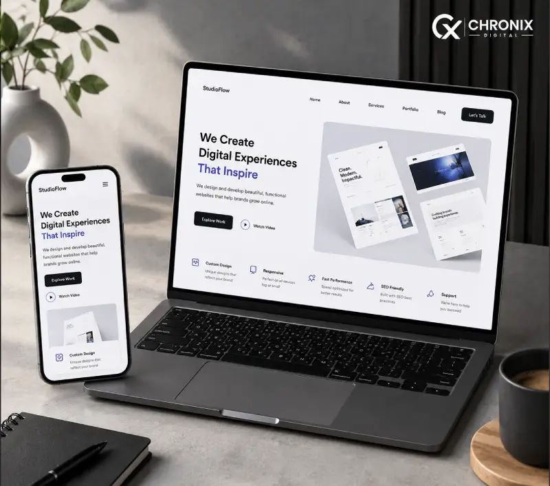 web development - old design