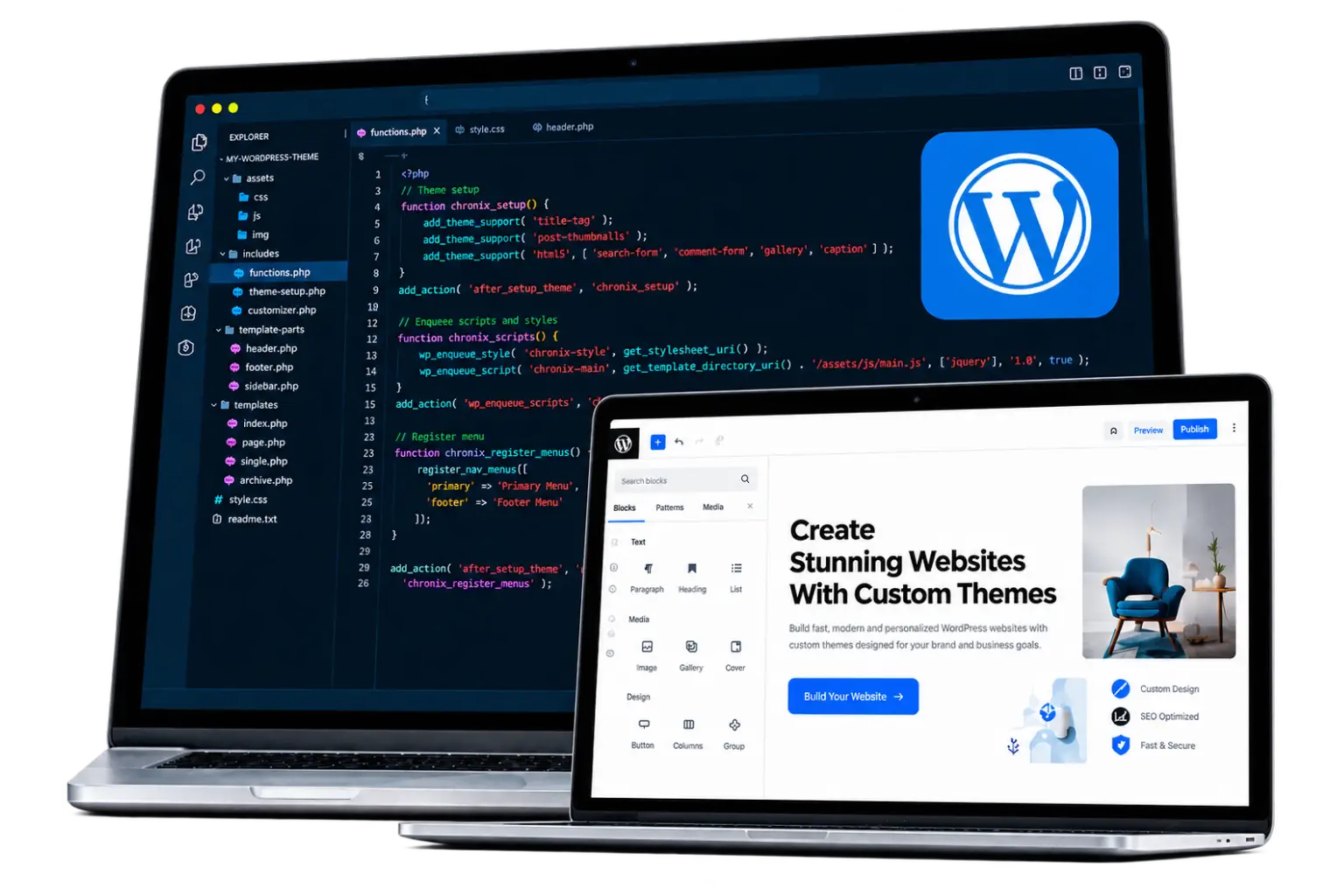 flexible theme development
