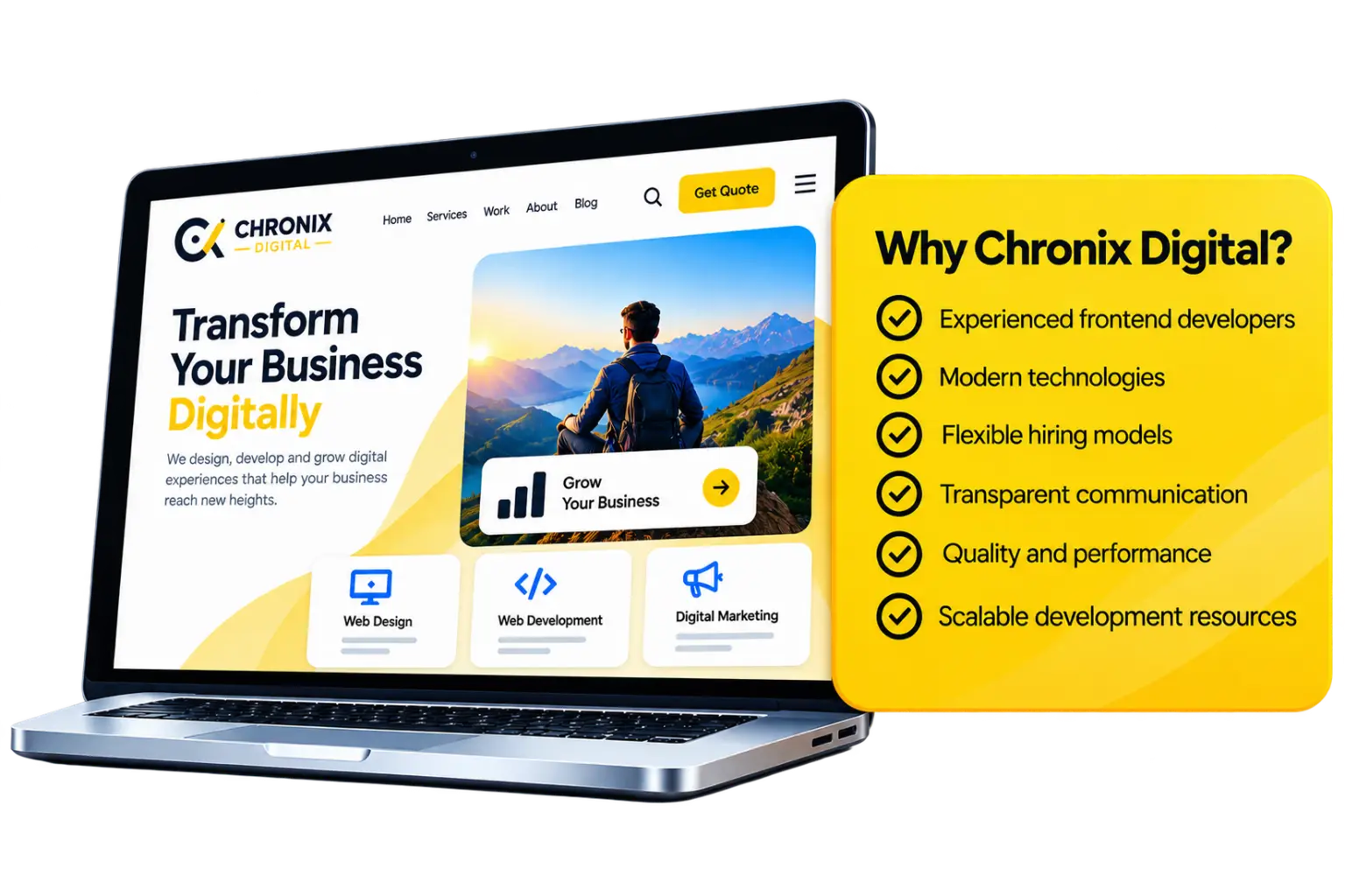 frontend development - Chronix Digital