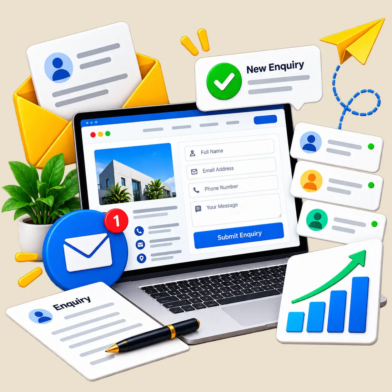 google ads - get website enquires