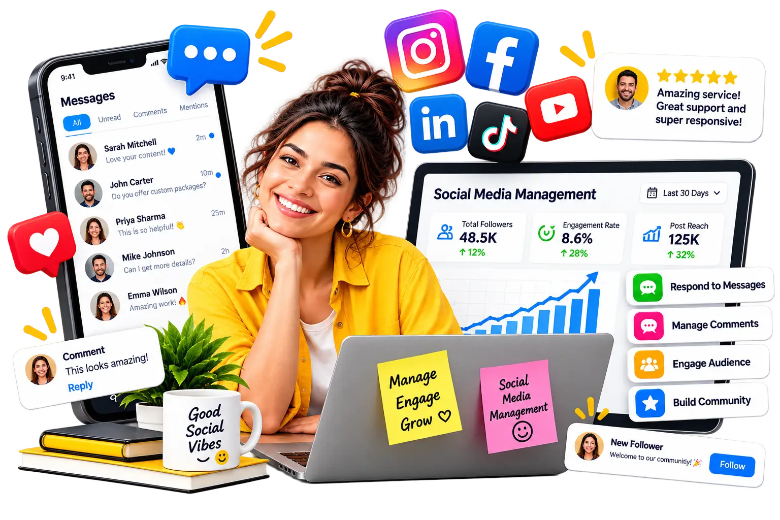Social media management Service
